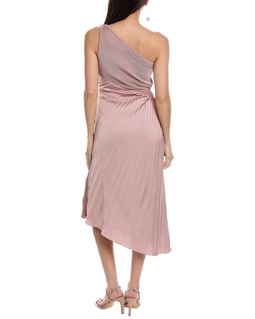 Rene Ruiz Plus Size US 18 XL Blush Pink One-Shoulder Cocktail Dress - Picture 2 of 2